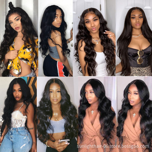 Africaine body wave femme Sans colle perruque 4x4closure meche cheveux humain tissage bresilien dentelle perruque cheveux humain